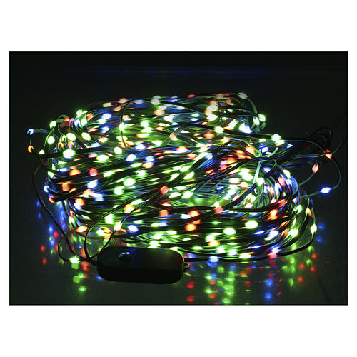 Catena luminosa 1200 led smart con telecomando e app int-est 48 m CAVO NERO  1