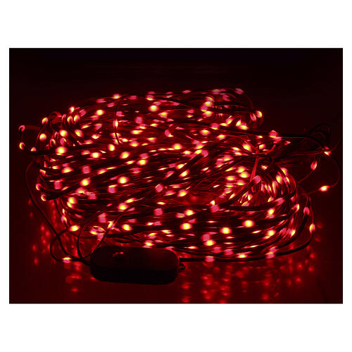 Catena luminosa 1200 led smart con telecomando e app int-est 48 m CAVO NERO  3