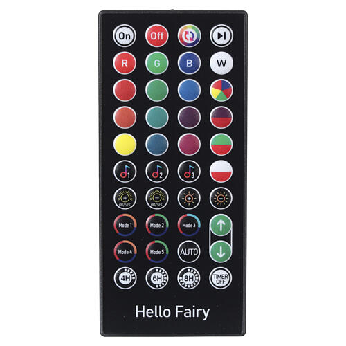 Guirlande lumineuse 800 LEDs RGB smart avec télécommande, application et musique int/ext 40 m CÂBLE TRANSPARENT 11