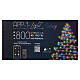 Catena luminosa 800 led RGB smart con telecomando e app e musica int-est 40m s8
