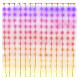 Smart illuminated curtain with DIY function, 400 RGB LEDs, 80x80 in, transparent cable s2