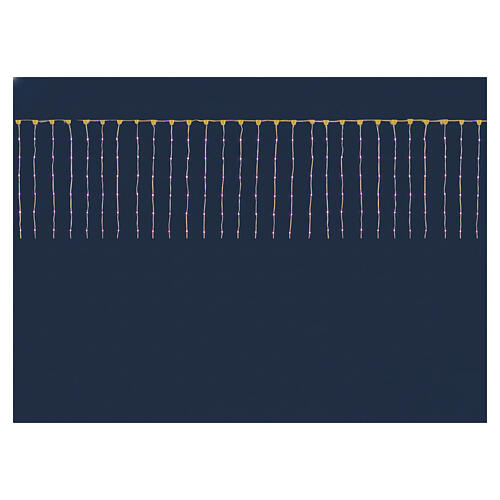 Lichtervorhang, Smart – 1×4 m, 400 RGB-LED, transparentes Kabel, innen/außen 11