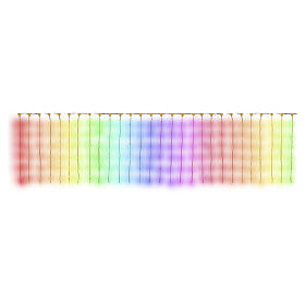 Cortina 400 LEDs RGB inteligente 1x4 m para interior e exterior