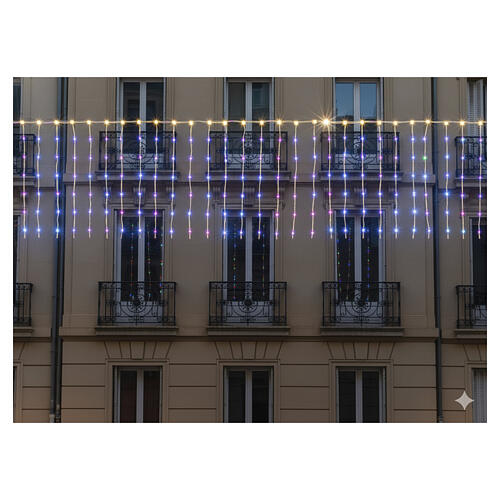 Cortina 400 LEDs RGB inteligente 1x4 m para interior e exterior 3