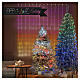 Tenda per albero smart 204 LED RGB cavo trasparente int-est  H180 cm  s6