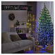 Smart RGB Tree Tent 240H, 384 LED, remote control and app, dark cable for indoor/outdoor use s8