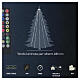 Smart RGB Tree Tent 240H, 384 LED, remote control and app, dark cable for indoor/outdoor use s10