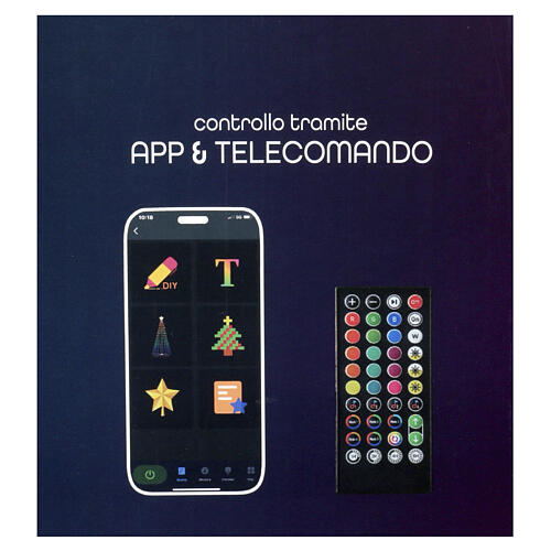 Sfera luminosa 160 LED RGB smart 40 cm diametro int est 5