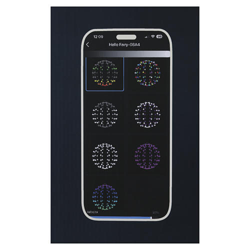 Esfera RGB LED inteligente 240 LEDs diâm 60 cm int/ext 11