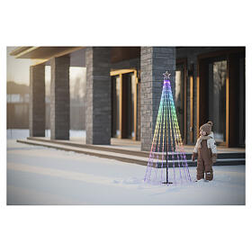 Weihnachtsbaum, Smart mit App – 180 cm, 304 RGB-LED, innen/außen