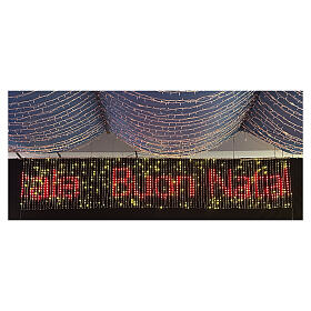 Christmas light curtain with 2000 RGB LEDs, 40x200 in