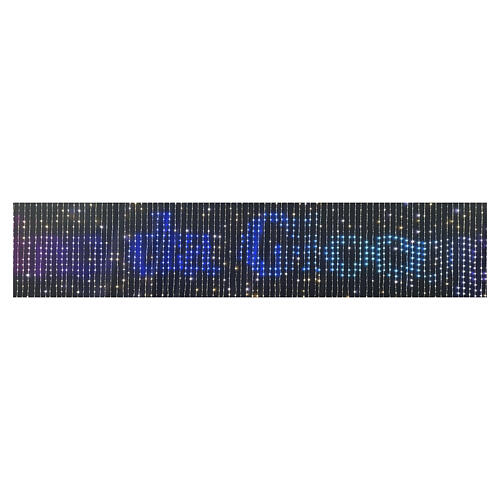 Christmas light curtain with 2000 RGB LEDs, 40x200 in 7