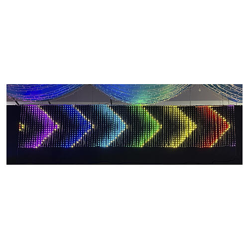 Cortina navideña luminosa RGB 2000 LED 1x5 m 3