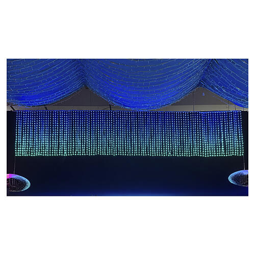 Cortina navideña luminosa RGB 2000 LED 1x5 m 5