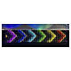 Cortina navideña luminosa RGB 2000 LED 1x5 m s3