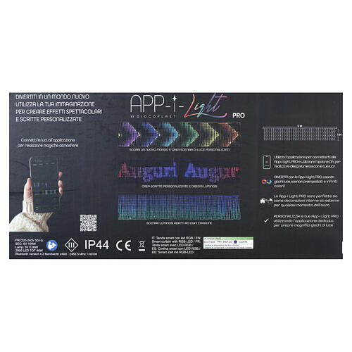 Rideau lumineux de Noël RGB 2000 LEDs 1x5 m 4