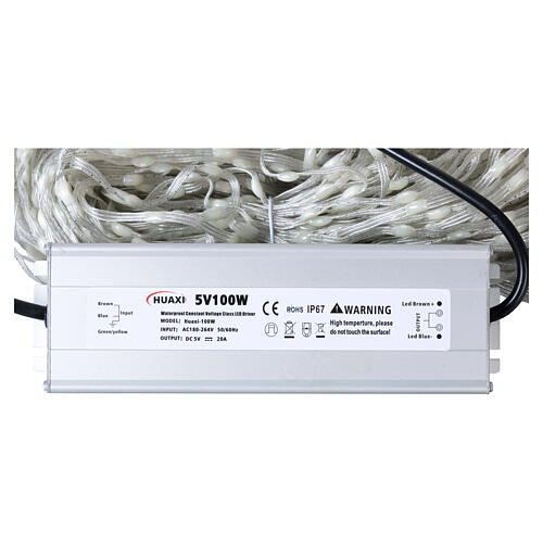 Rideau lumineux de Noël RGB 2000 LEDs 1x5 m 9