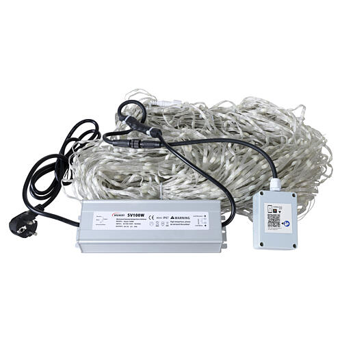 Rideau lumineux de Noël RGB 2000 LEDs 1x5 m 10