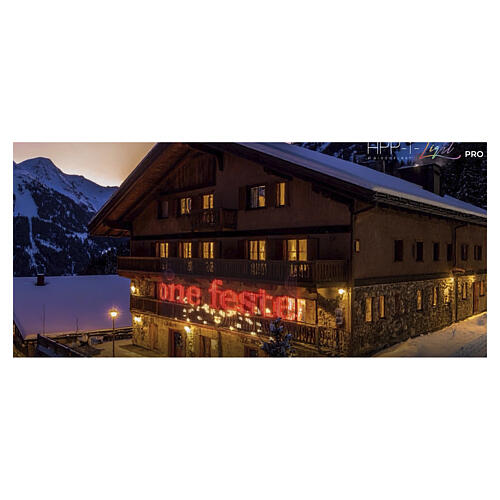 Cortina smart 7200 LED RGB luminosa 3x6 m interior exterior 7