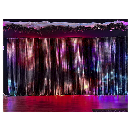 Kurtyna światełek, Smart, 7200 LED, RGB, 3×6 m, do wnętrz i na zewnątrz 3