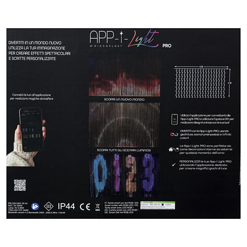 Kurtyna światełek, Smart, 7200 LED, RGB, 3×6 m, do wnętrz i na zewnątrz 10