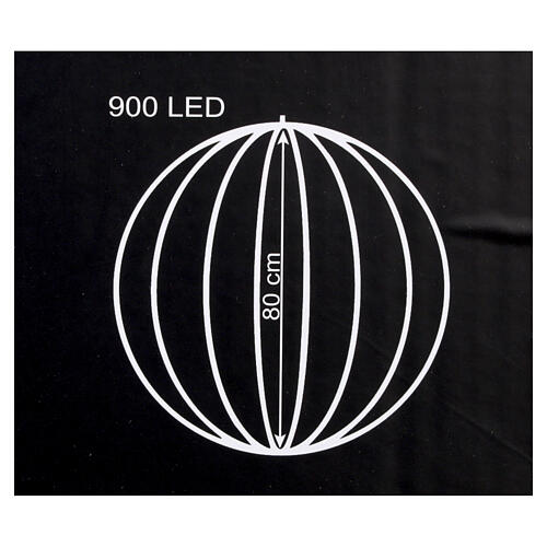 Leuchtkugel, Smart – 80 cm Ø, 900 RGB-LED, innen/außen 8