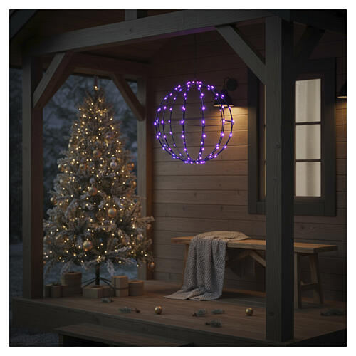 Sfera RGB natalizia 80cm 900 LED smart 3