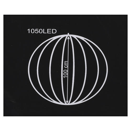 Smart 100cm Sphere with 1050 RGB LEDS 7