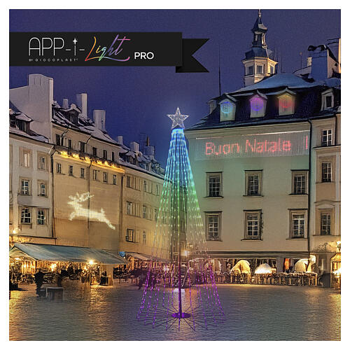 Weihnachtsbaum, Smart,  App-I Light Pro – 360 cm, 2076 RGB-LED, innen/außen 3