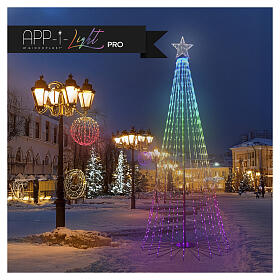 App-I Light Pro Smart Christmas tree with 2076 RGB LEDs, 140 in