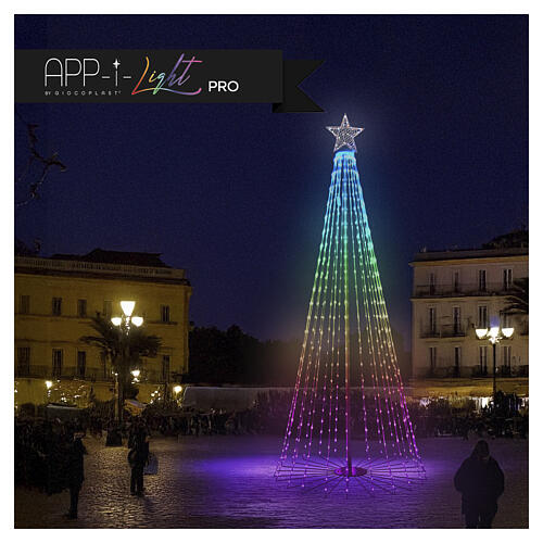 App-I Light Pro Smart Christmas tree with 2076 RGB LEDs, 140 in 5