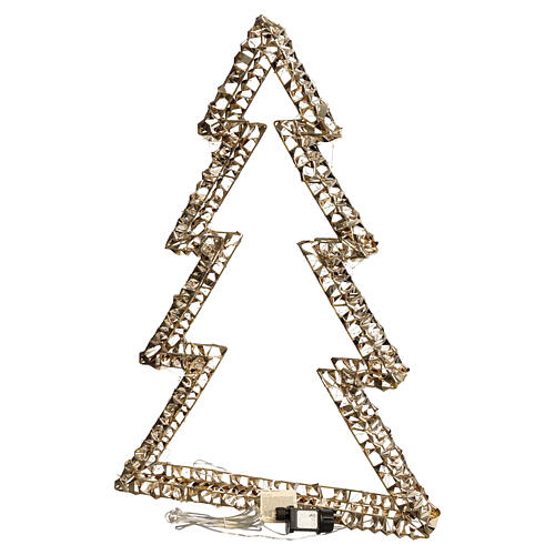 3D-Weihnachtsbaum Prestige, goldfarben, 600 LED warmweiß, 80 × 55 × 10 cm 5