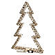 Arbre 3D prestige or 600 LEDs blanc chaud 80x55x10 cm s5