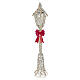 Prestige street lamp with gold ribbon and red bow, 35x8x8 in s5