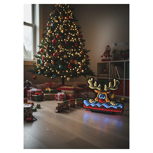 Reno luminoso 399 LED multicolor Infinity Light 50x60 cm 3