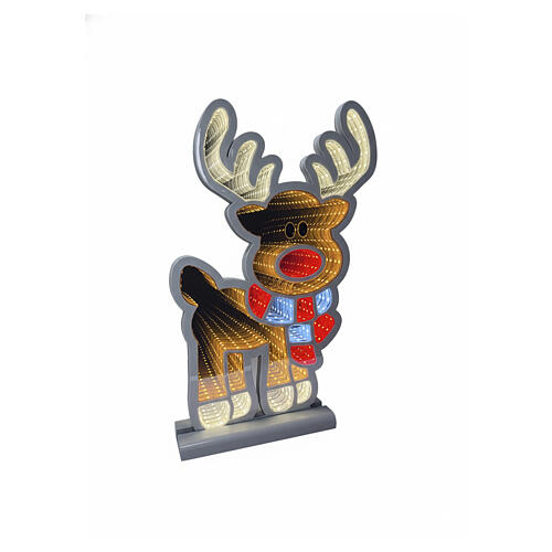 Renna 60 cm Infinity light 345 Led con base d'appoggio 60x45 cm 3