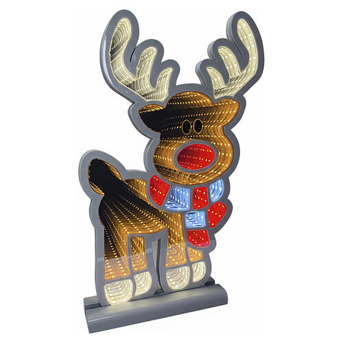 Reindeer Infinity Light 345 LEDs 60 cm with 60x45 cm base 2