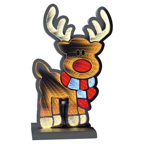 Reindeer Infinity Light 345 LEDs 60 cm with 60x45 cm base 4