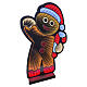 Gingerbread man light figure, 35x28 in, Infinity Light s2
