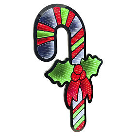 Christmas sugar cane, 35x20 in, Infinity Light multicoloured LEDs