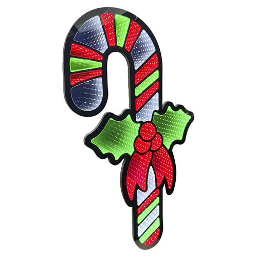 Christmas Candy Cane 90x50 CM Infinity Light Multicolor LED 2