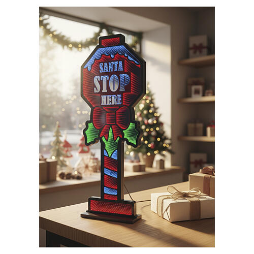 Christmas luminous sign "Santa", 708 Infinity Light LEDs, 35x12 in 3