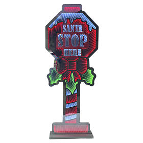 Sinal de Natal luminoso "Santa" 708 LEDs Infinity Light 90x30 cm