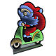 Santa Claus on Scooter Infinity Light 90x60cm Multicolored LED s4