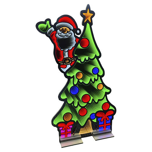 Figura luminosa Babbo Natale Infinity light 120x65cm 4