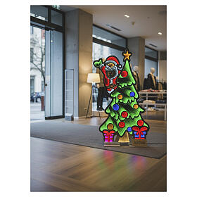 Infinity Light Santa Claus Figure 120x65 cm with 1074 Multicolor LEDs