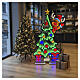 Figura luminosa renna con albero di natale Infinity Light 1065 Led multicolore s3