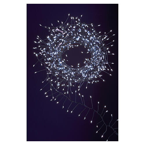 Luzes de Natal aglomeradas 360 NANOLEDs luz fria 3 m 1