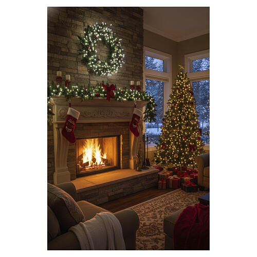 Luzes de Natal aglomeradas 360 NANOLEDs luz fria 3 m 2