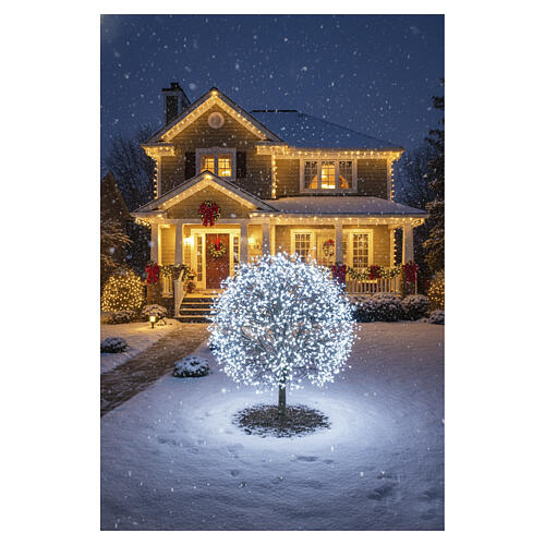 Luzes de Natal aglomeradas 360 NANOLEDs luz fria 3 m 3